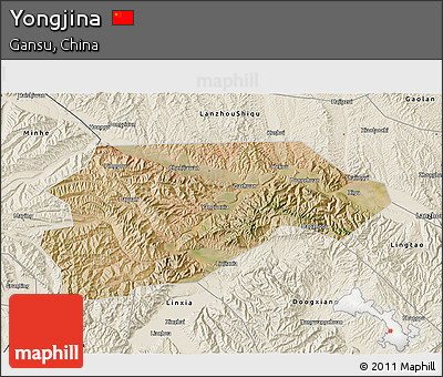 Satellite 3D Map of Yongjina, shaded relief outside