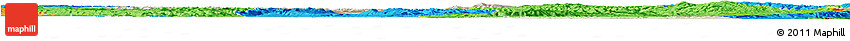 Shaded Relief Horizon Map of Yongjina, political outside