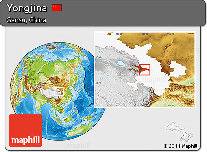 Physical Location Map of Yongjina, highlighted parent region