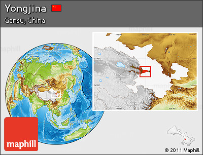 Physical Location Map of Yongjina, highlighted parent region