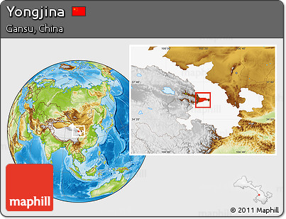 Physical Location Map of Yongjina, highlighted parent region