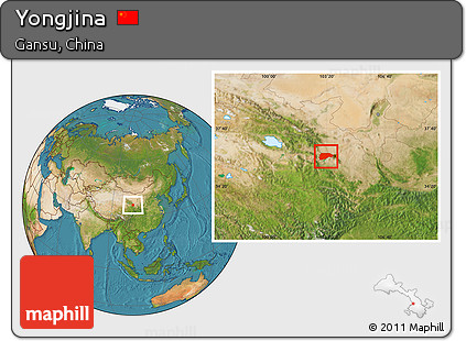 Satellite Location Map of Yongjina