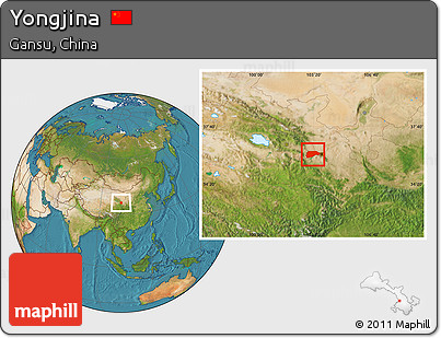 Satellite Location Map of Yongjina