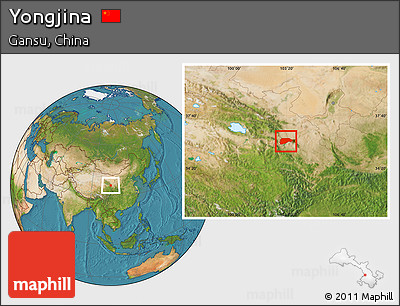 Satellite Location Map of Yongjina