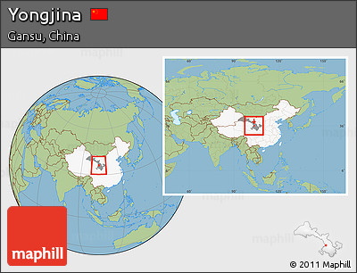 Savanna Style Location Map of Yongjina, highlighted country, highlighted parent region, within the entire country