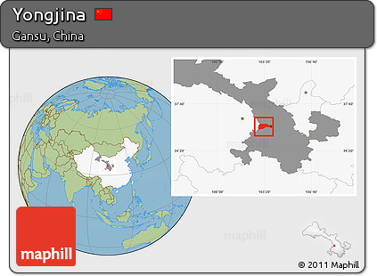 Savanna Style Location Map of Yongjina, highlighted country, highlighted parent region