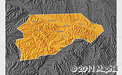 Political Map of Yongjina, darken, desaturated