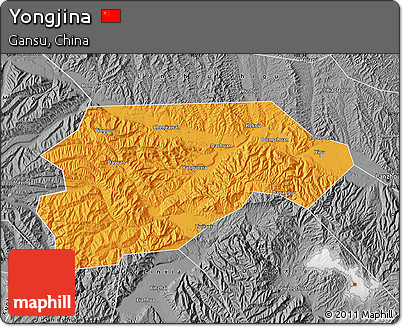 Political Map of Yongjina, desaturated