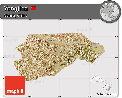 Satellite Map of Yongjina, cropped outside