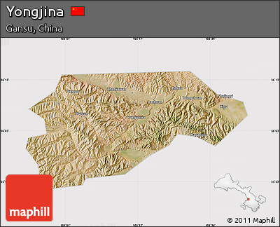 Satellite Map of Yongjina, cropped outside
