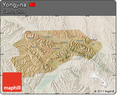 Satellite Map of Yongjina, lighten