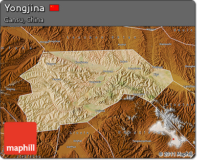 Satellite Map of Yongjina, physical outside