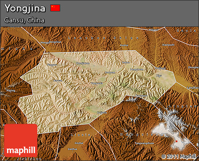 Satellite Map of Yongjina, physical outside