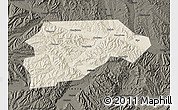 Shaded Relief Map of Yongjina, darken