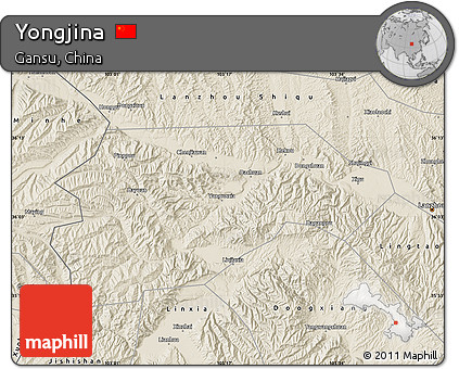 Shaded Relief Map of Yongjina