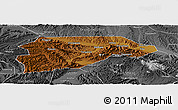 Physical Panoramic Map of Yongjina, desaturated