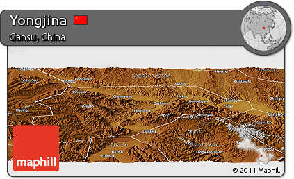 Physical Panoramic Map of Yongjina
