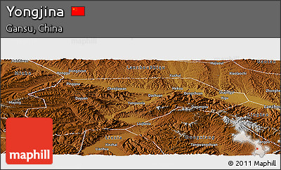 Physical Panoramic Map of Yongjina