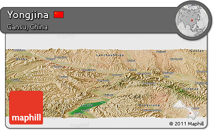 Satellite Panoramic Map of Yongjina