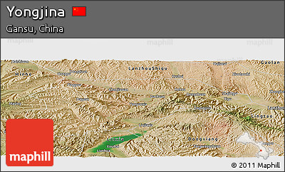Satellite Panoramic Map of Yongjina