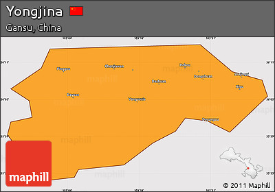 Political Simple Map of Yongjina, cropped outside