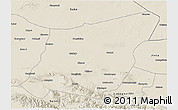 Shaded Relief 3D Map of Yumen Shi