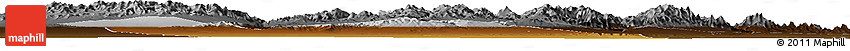 Physical Horizon Map of Yumen Shi, darken