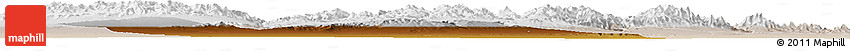 Physical Horizon Map of Yumen Shi, lighten