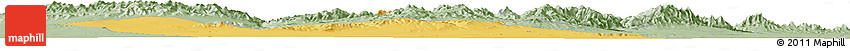 Savanna Style Horizon Map of Yumen Shi