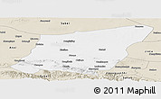 Classic Style Panoramic Map of Yumen Shi