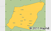 Savanna Style Simple Map of Yumen Shi, cropped outside