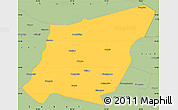 Savanna Style Simple Map of Yumen Shi