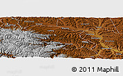 Physical Panoramic Map of Zhang Xian