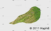 Satellite Map of Zhengning, single color outside