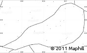 Blank Simple Map of Zhengning, no labels
