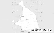 Silver Style Simple Map of Zhenyuan
