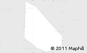 Silver Style Simple Map of Chaozhou Shi