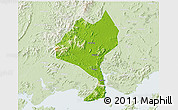 Physical 3D Map of Enping, lighten