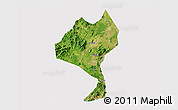 Satellite 3D Map of Enping, cropped outside