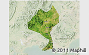 Satellite 3D Map of Enping, lighten