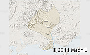 Shaded Relief 3D Map of Enping, lighten