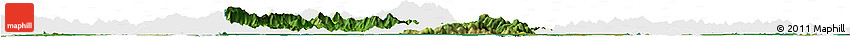 Satellite Horizon Map of Enping, single color outside