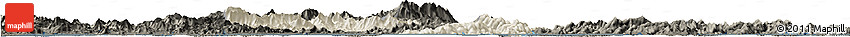Shaded Relief Horizon Map of Enping, darken