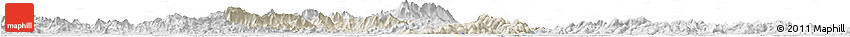 Shaded Relief Horizon Map of Enping, lighten, desaturated