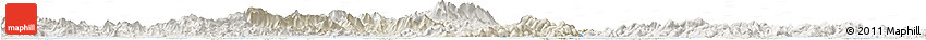 Shaded Relief Horizon Map of Enping, lighten