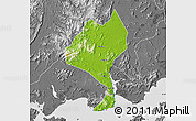 Physical Map of Enping, desaturated