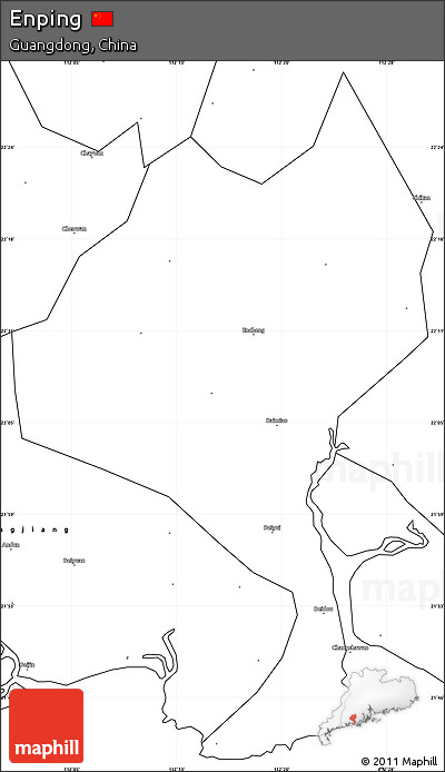 Blank Simple Map of Enping