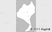 Gray Simple Map of Enping, cropped outside