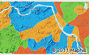 Political 3D Map of Gaoming