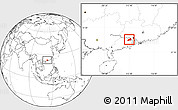 Blank Location Map of Gaoming